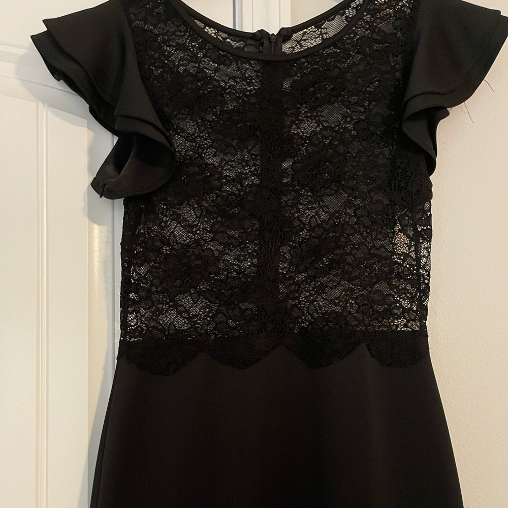Sexy Black Lace Midi